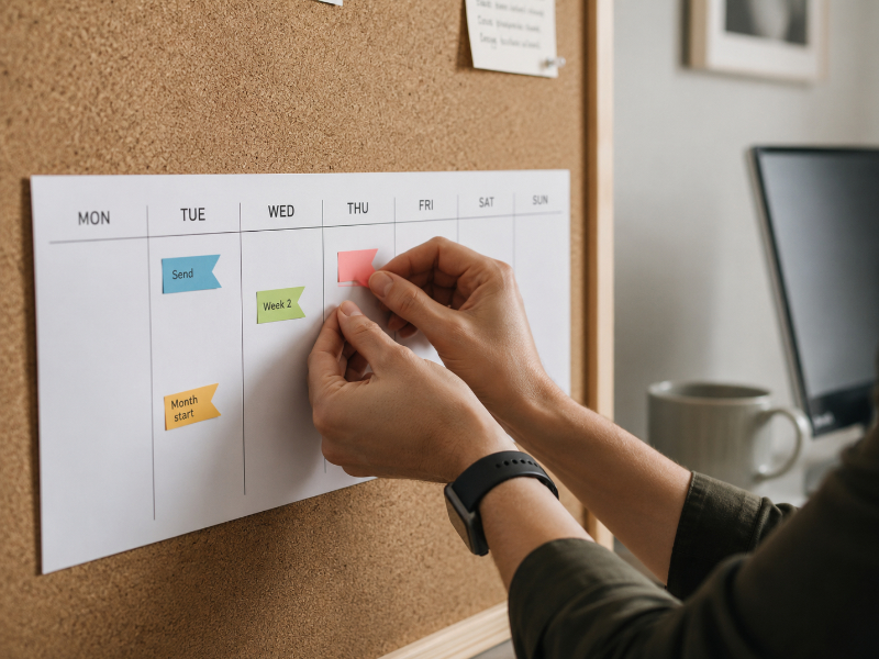 Invoice timing decision points for milestone, hourly, and retainer billing cycles